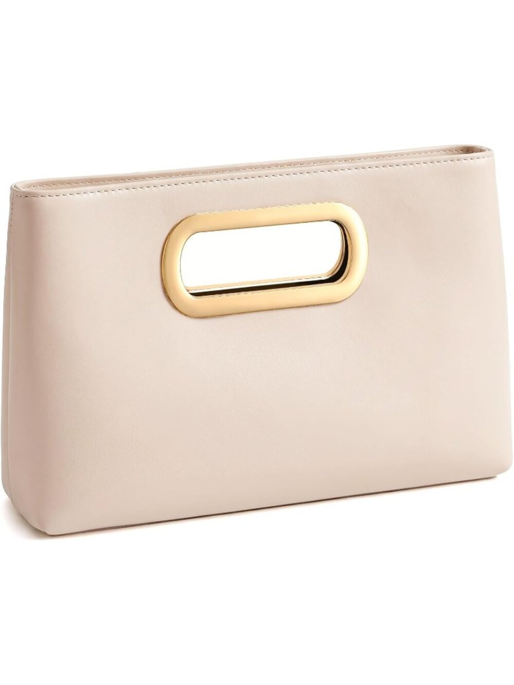 〽️Women Beige Detachable Chain Luxury Wedding Party Evening Handbag Clutch Purse